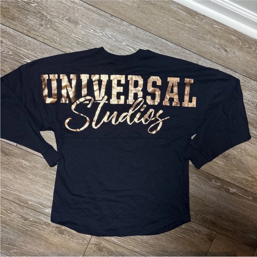 Universal Women's Black Long Sleeve Graphic Top